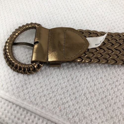 Bongo belt women’s L gold braided weave waist or fashion Vintage - Picture 4 of 7