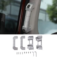Silver Alloy A-Pillar Handle Replace Trim For Toyota FJ Cruiser 2007-2021