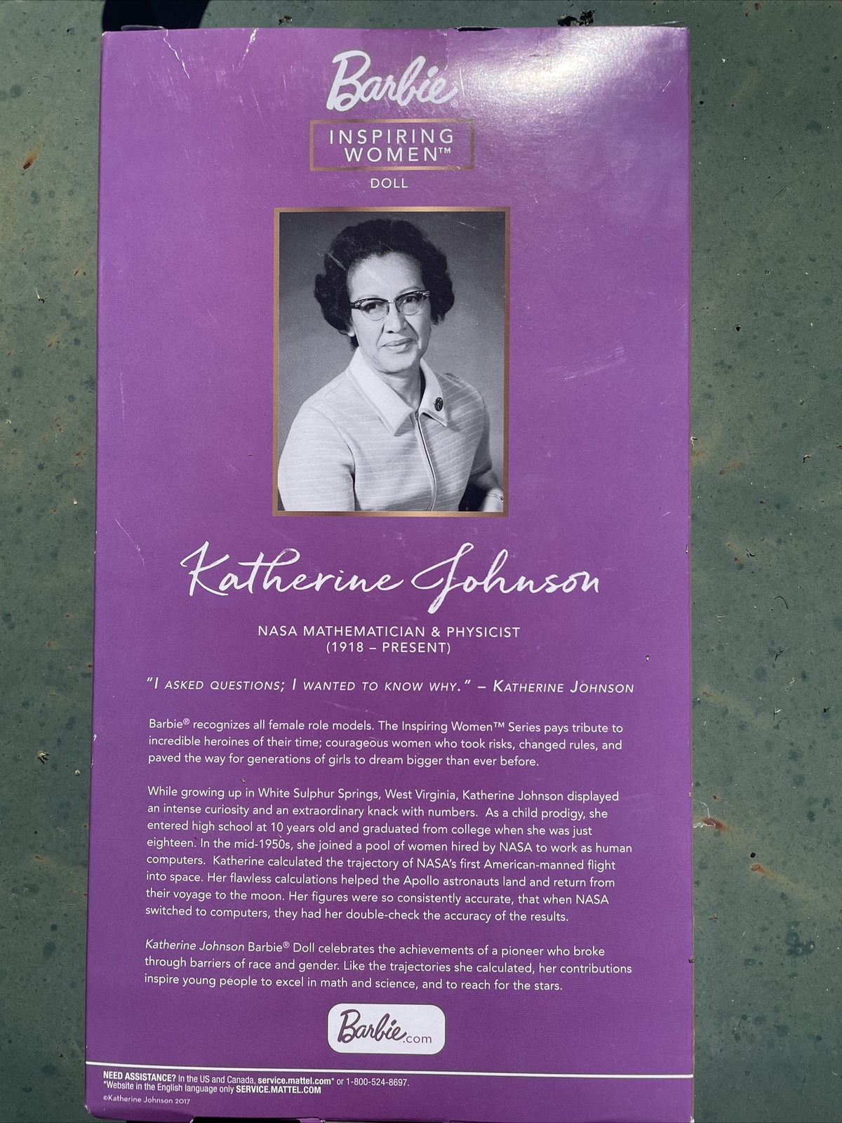 Barbie FJH63 Collector Doll 3+barbie Katherine Johnson Doll