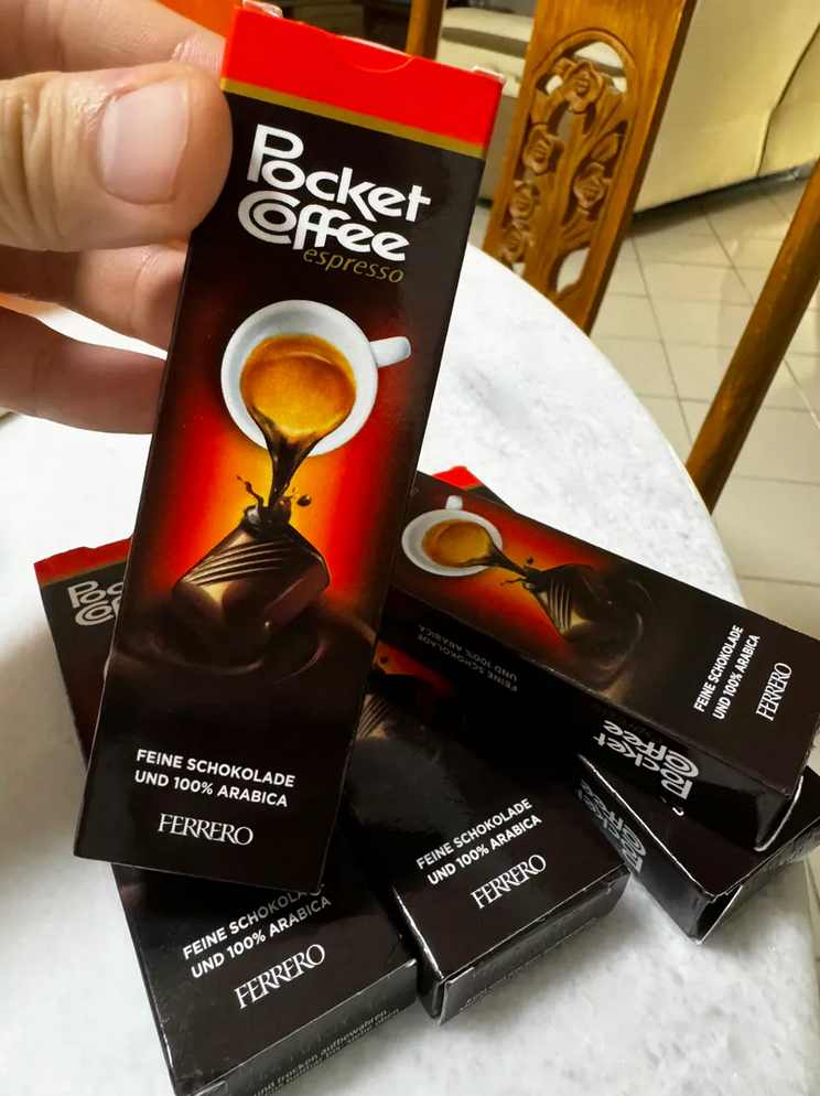 AUTHENTIC FERRERO POCKET COFFEE 7 BOXES WITH 35PCS 438g FAST SHIPPING