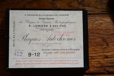 5 Autochrome 9 x 12 cm, ca. aus Nizza / Cannes 1910. Original Box Licht