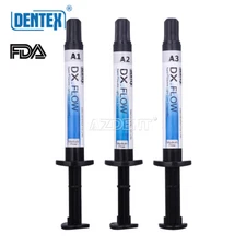 Dentex Dental Flowable Light Cure Composite Resin Medium Flow A1/A2/A3 3g/Pc