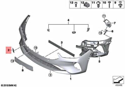 Genuine BMW G14 G15 840dX Convertible Cover Towing Lug Front  