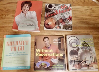 Lot (5) COOK BOOKS Food Kitchen Professional Foodservice Cuisine Cooking