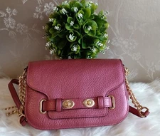 NWT COACH $325 METALLIC ANTIQUE BLUSH Blake CROSSBODY 20/CLUTCH BAG F38052