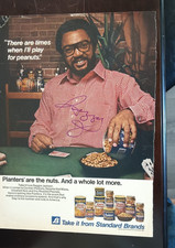 Reggie Jackson Signed Planters Peanuts Ad