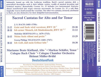 MARIANNE BEATE KIELLAND / MICHAEL SCHADE BACH, TELEMANN, HOFFMANN: SACRED CANTAT