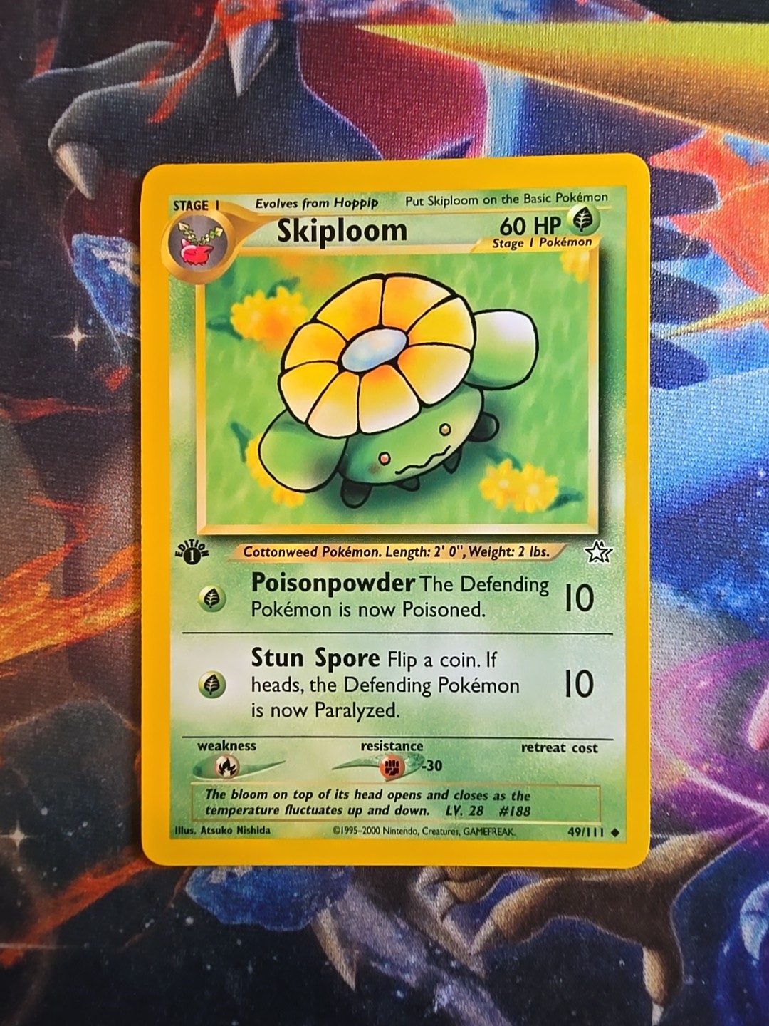 Pokémon Skiploom 49/111 1st Edition Neo Genesis Uncommon Nm