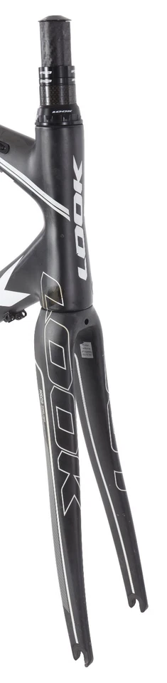 Cuadro de bicicleta de carretera de carbono LOOK 586 UD negro freno de llanta QR 57 cm XL 700c Race 2012 Foto 4 de 4