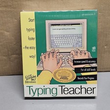 Typing Teacher for Windows PC Software Spinnaker Easy Working SEALED 