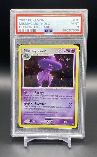 2007 Pokémon Diamond & Pearl Mismagius Holo #10 PSA 9 SWIRL