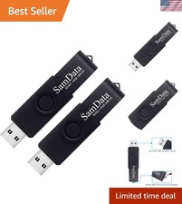 32GB USB Flash Drive 2-Pack with LED Indicator - Efficient Storage Solution
