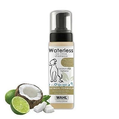 Wahl Pet Friendly Waterless No Rinse Shampoo for Animals   Oatmeal & Coconut