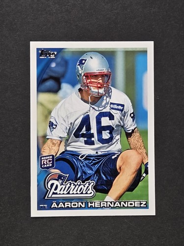 Aaron Hernandez #96 2010 Topps card