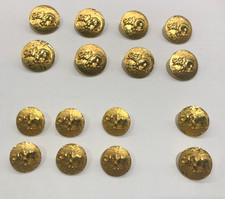 Beautiful Set Of  16 Escada Margaretha Ley Gold Tone Elephant Buttons in vgc 
