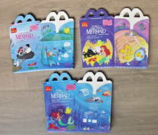 LOT OF 30 McDONALD'S 1989 LITTLE MERMAID HAPPY MEAL BOXES - NEW FLAT