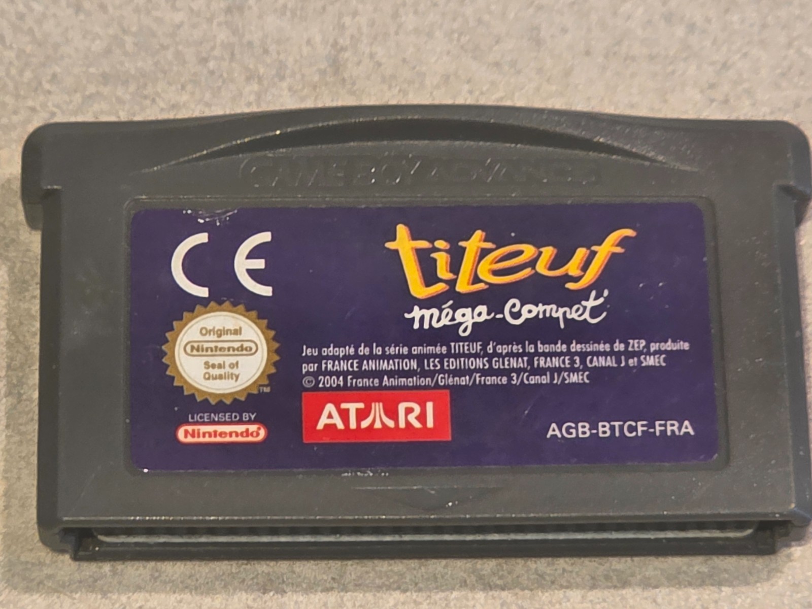 TITEUF MEGA COMPET NINTENDO GAMEBOY GAME BOY ADVANCE GBA