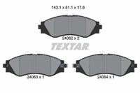 1 X Bremsbelagsatz BremsbeläGe Textar 2406201 FüR Chevrolet