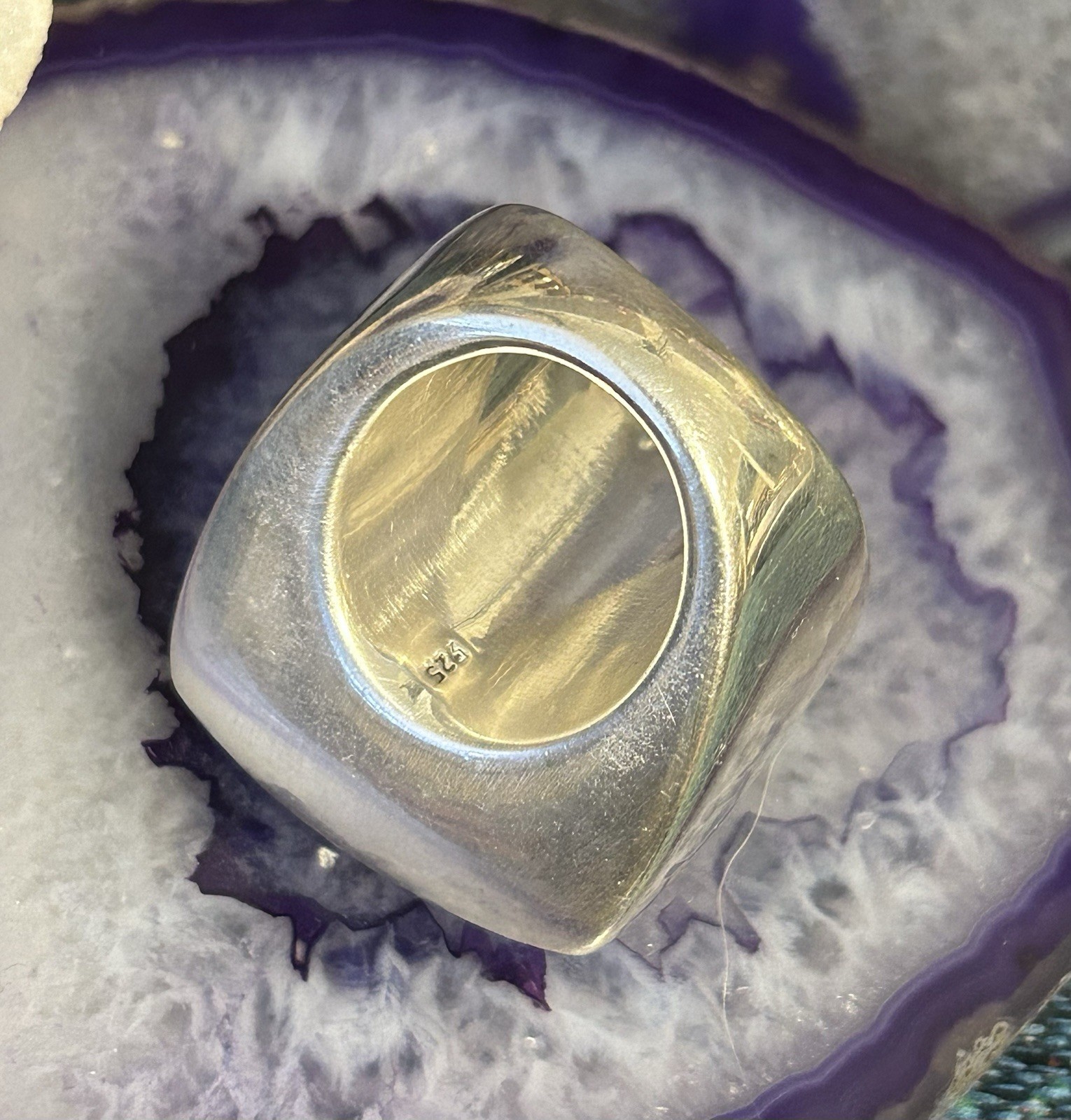 Sterling Silver Large Statement Electroform Signe… - image 4