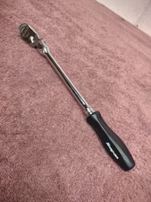 Snap-on Tools USA NEW BLACK 3/8" Drive Hard Grip Long Flex Head Ratchet FHLFD80A