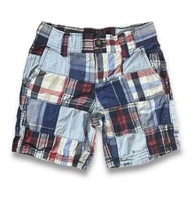 Janie  Jack Toddler Boy Multi-color Plaid Patchwork Shorts 2T