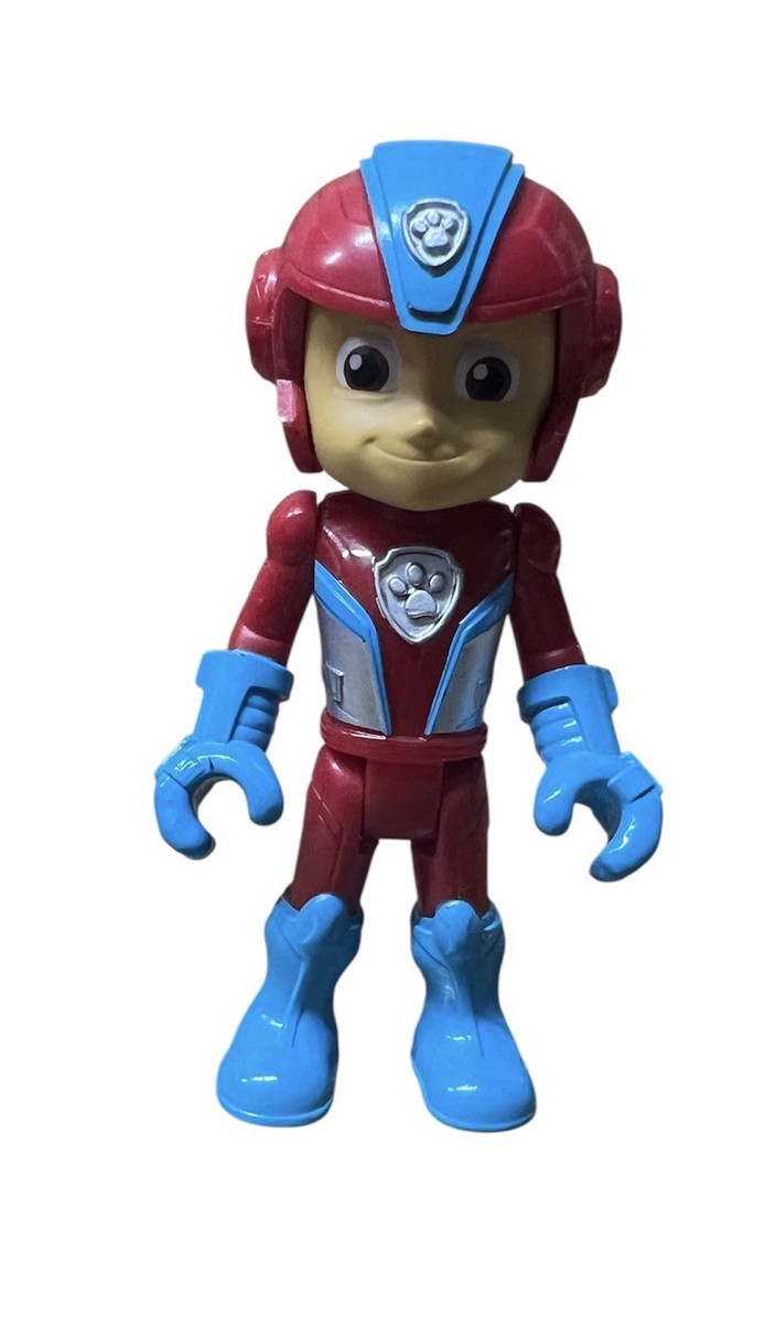 Paw Patrol Mighty Pups Jet Ryder Figure, Red And Blue Rare UK