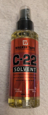 Walker Tape C-22 Lösungsmittel großartiger Reiniger für Kopfhaut- & Haarsysteme 4oz (118ml)