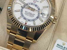 Rolex Sky-Dweller 326938 42mm White Dial 18k Gold Oyster Bracelet *Engraved* 2