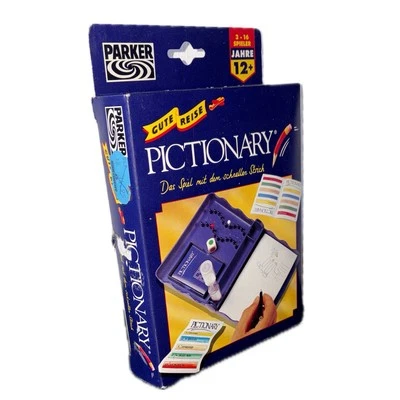 Pictionary Spiel Gute Reise Edition Auto Urlaub Malen Zeichnen 1994 90er Jahre - Bild 1 von 4