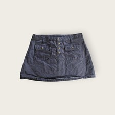 Vintage Y2k Abercrombie and Fitch navy blue low rise preppy mini skirt