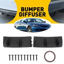 For Honda Accord Civic Rear Lip Bumper Diffuser Shark Fin Spoiler Splitter Wing
