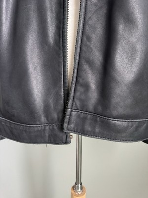 Vtg Polo Ralph Lauren Leather Jacket Black XL vintage 90's | eBay