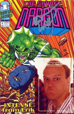 Savage Dragon, The (Mini-Series) #1D VF/NM; Image | Signed by Erik Larsen w/ Com