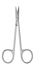 S18 #18 Curved Iris Scissors, 11.5 cm/4.5"