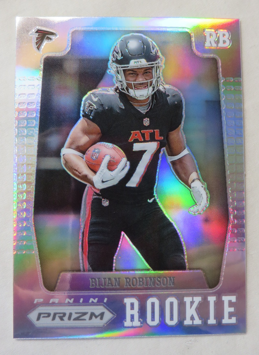 2023 Panini Prizm Bijan Robinson #PFR-6 Silver Prizm Flashback Rookie Falcons