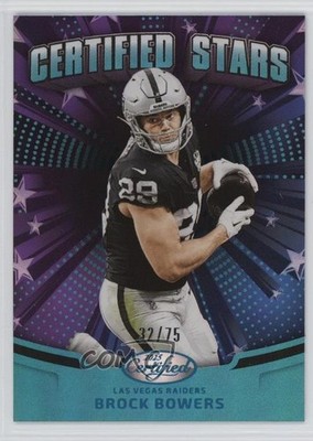 2025 Certified Stars Mirror Teal 32/75 Brock Bowers #CST-BBS 1s5h