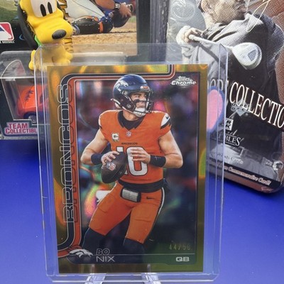 2025 Topps Chrome Bo Nix [Gold Lava] #88 44/50 