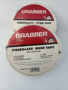 2 Rolls 300 FT x 2" Each Self Adhesive Fiberglass Mesh Tape White for Drywall