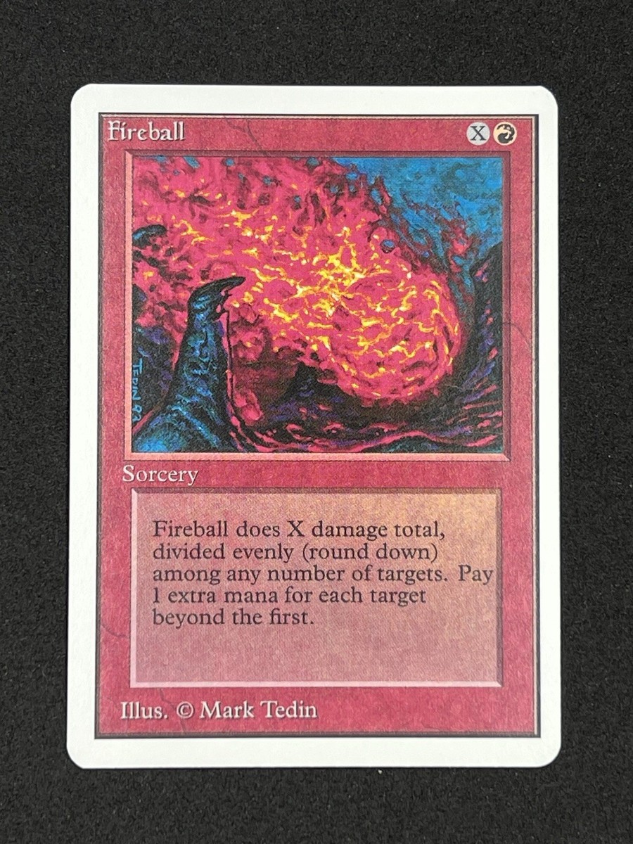 MTG FIREBALL Unlimited Edition Regular MT Common Magic The