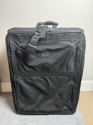 TUMI 26  Upright Wheeled Carry On Black Ballistic Nylon Luggage USA Vintage READ
