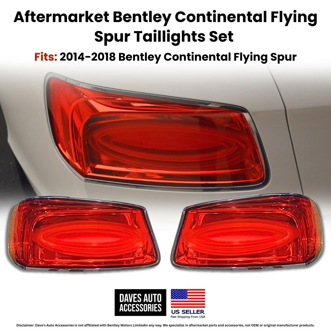 2014-2018 Bentley Flying Spur LED Taillights Left Right OE Style Set