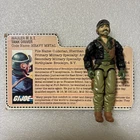 Vintage 1985 G.I. Joe Heavy Metal Action Figure & Filecard Mauler Tank 3.75 ARAH