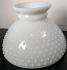 Antique Milk Glass Hobnail Lamp Shade Hurricane Lamp