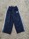 Adidas Baby Track Pants Striped Navy Blue Elastic Waist 100% Polyester 12M — photo 1