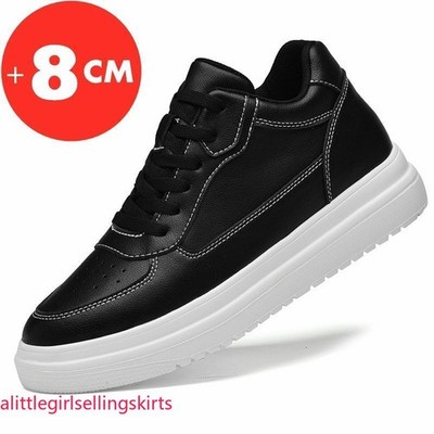 Man Fashion Elevator Shoes 8Cm Taller Hidden Height Increase Insole Shoes