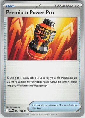 Premium Power Pro 124/132 Uncommon Mega Evolution Pokemon Near Mint