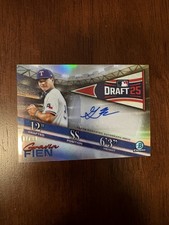 2025 Bowman Draft GAVIN FIEN Chrome Refractor /99 AUTO Draft Night #BDNA-10