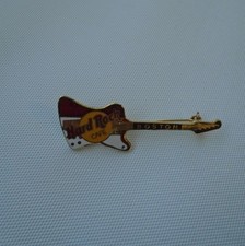 Hard Rock Cafe Pin Boston Red White Gibson Firebird Guitar Free UK P+P