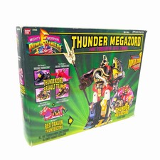 VTG 1995 Bandai Mighty Morphin Power Rangers Thunder Megazord Complete In Box