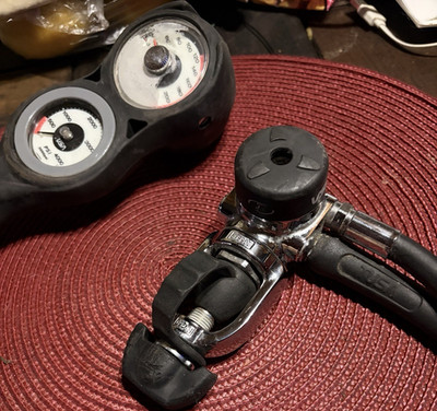 TUSA Scuba Regulator with Pressure & Compass Gauges Console B58 0624